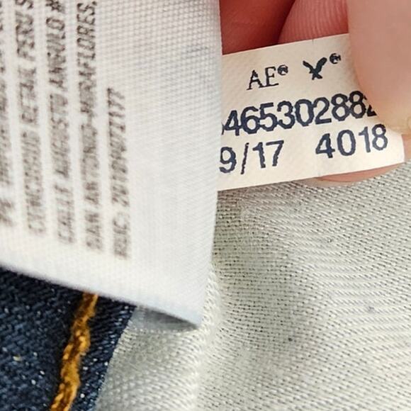 American Eagle Outfitters Slim Jeans Men’s 30x36 Extreme Flex Dark Wash Denim - Picture 9 of 10